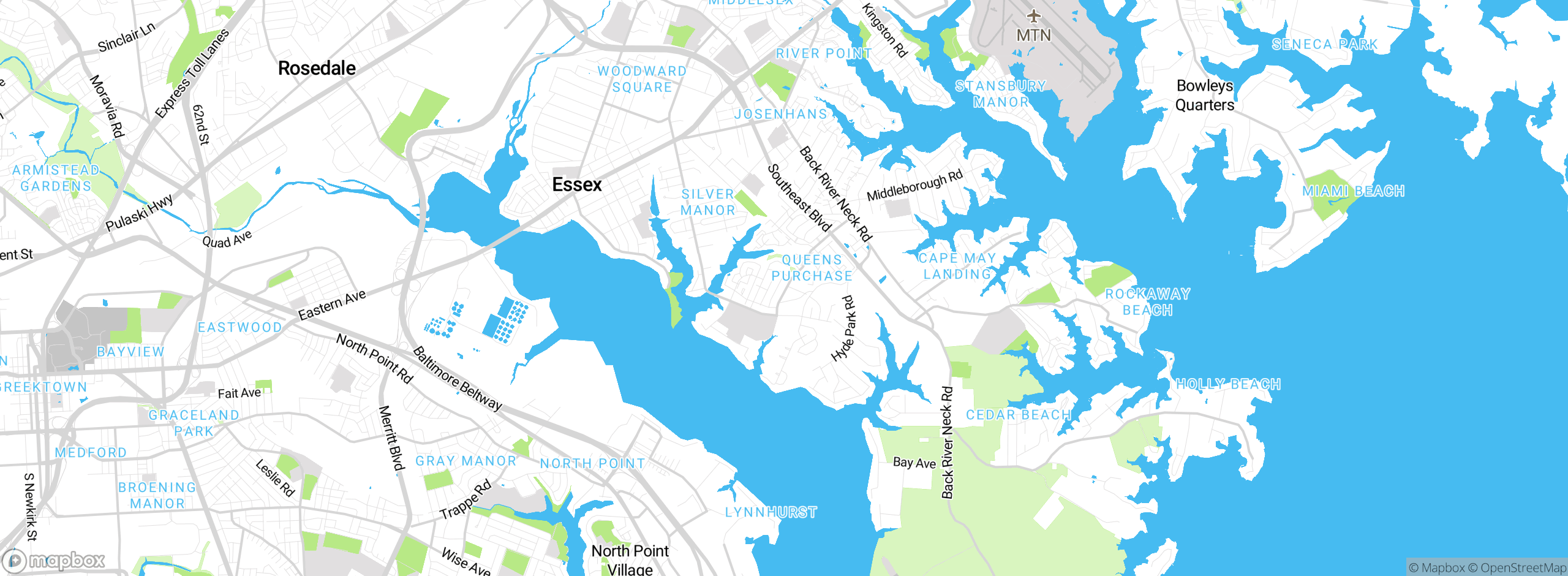 Map showing approximate location