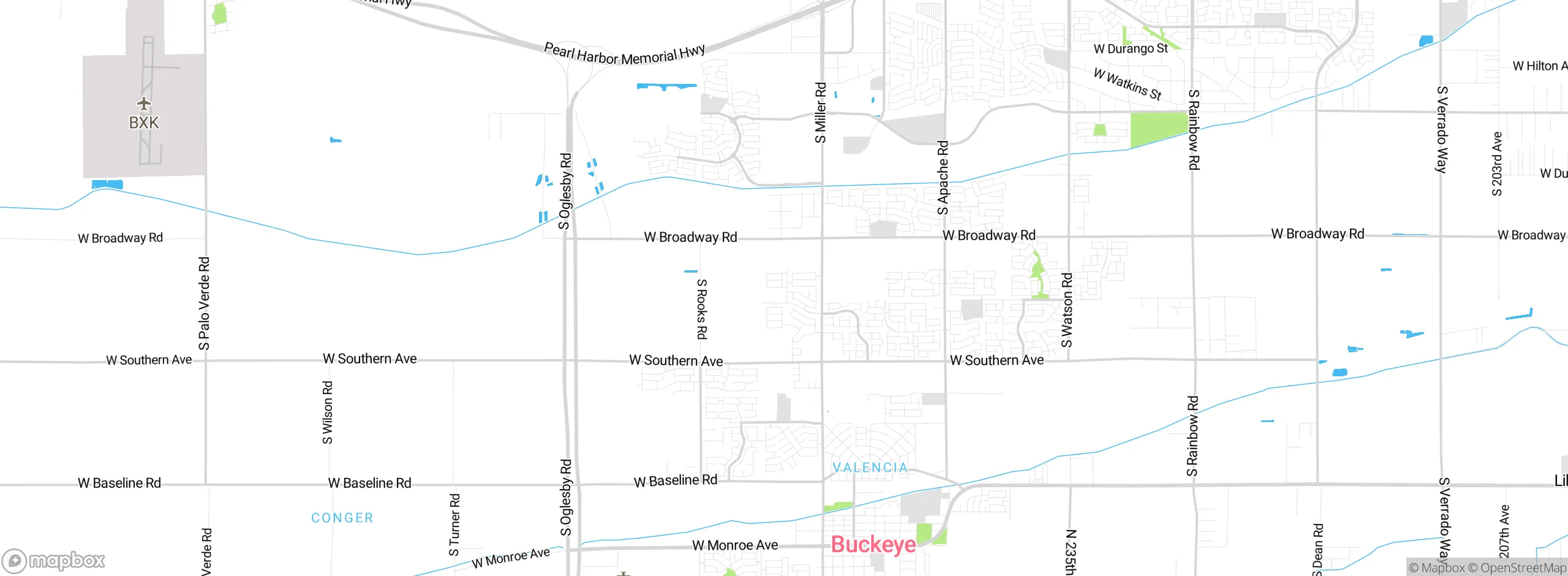 Map showing approximate location