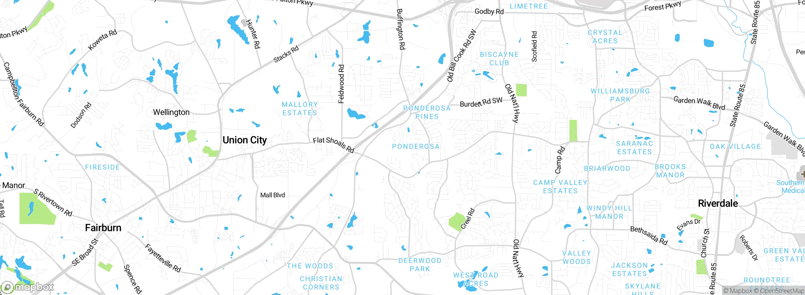 Map showing approximate location
