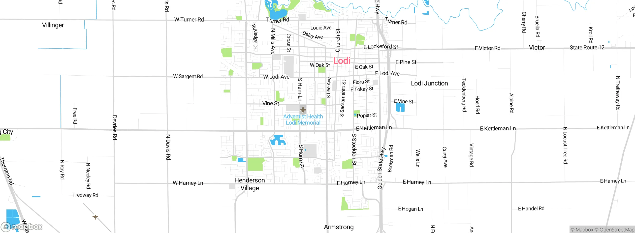Map showing approximate location
