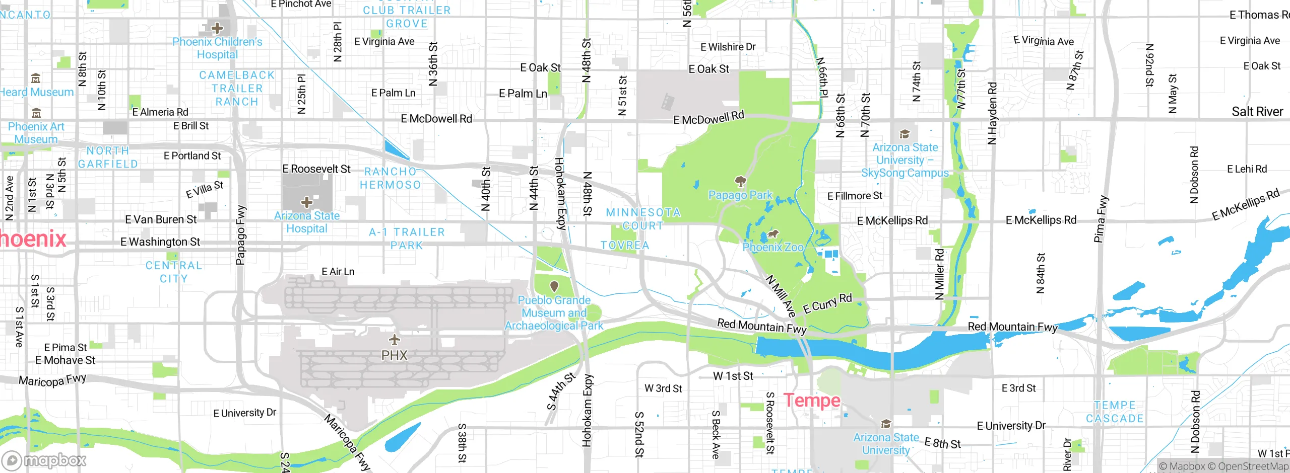 Map showing approximate location