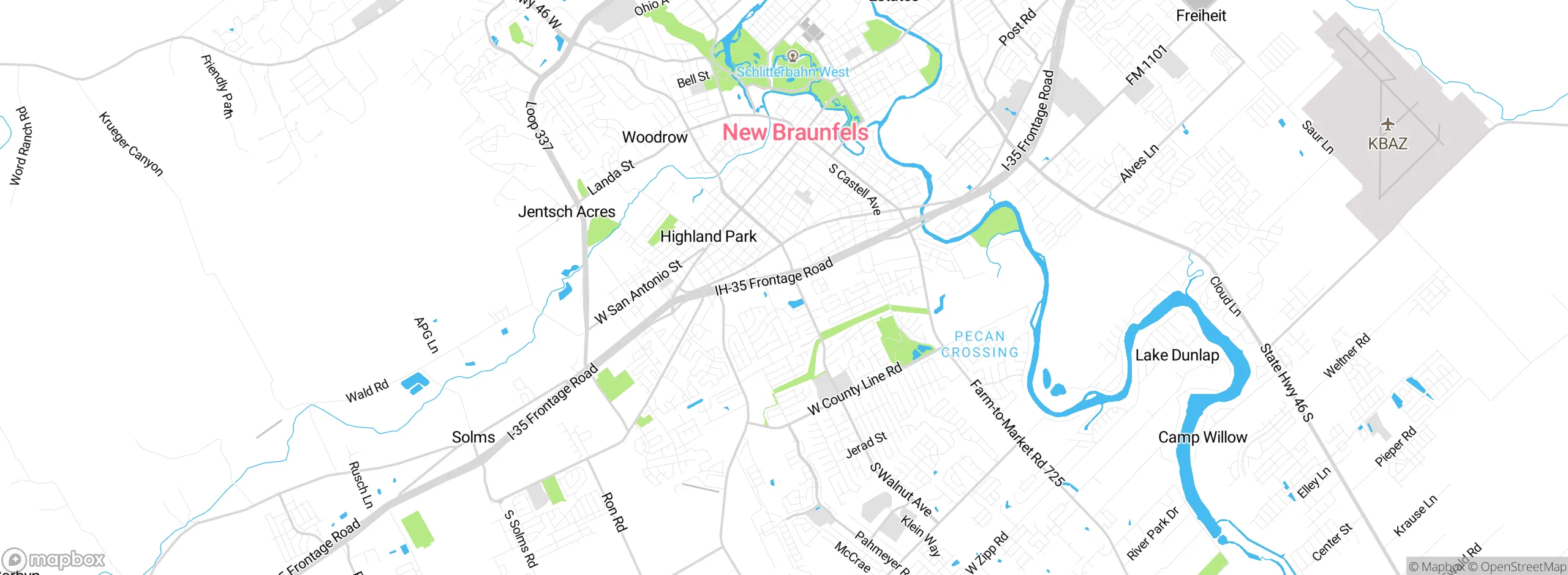Map showing approximate location