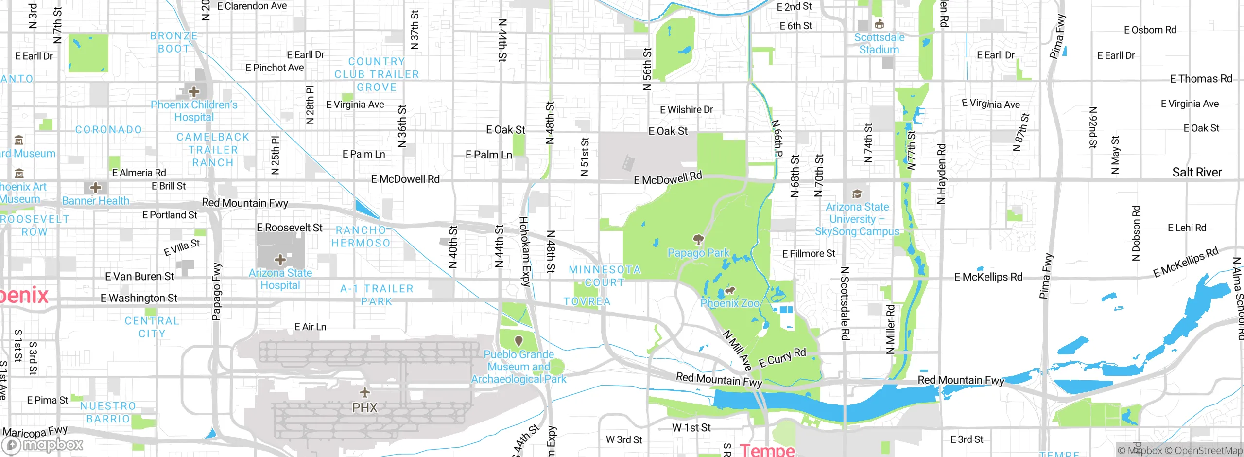 Map showing approximate location