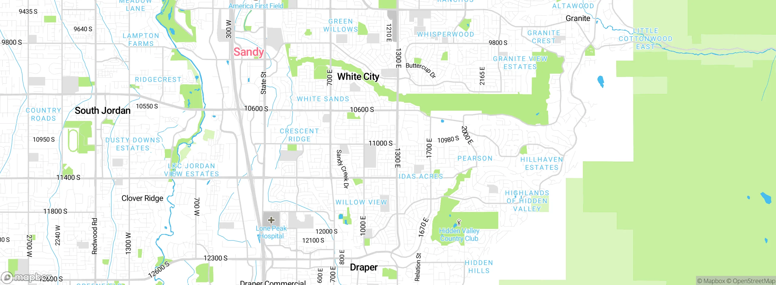 Map showing approximate location