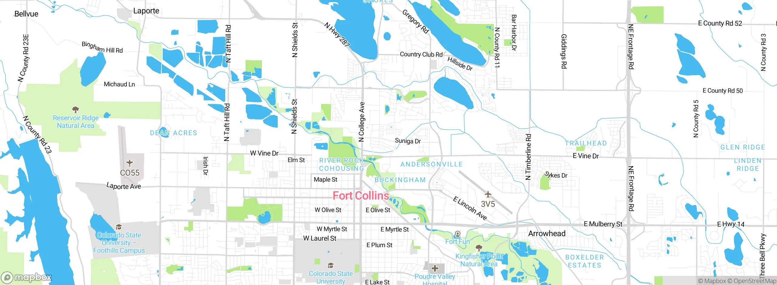 Map showing approximate location