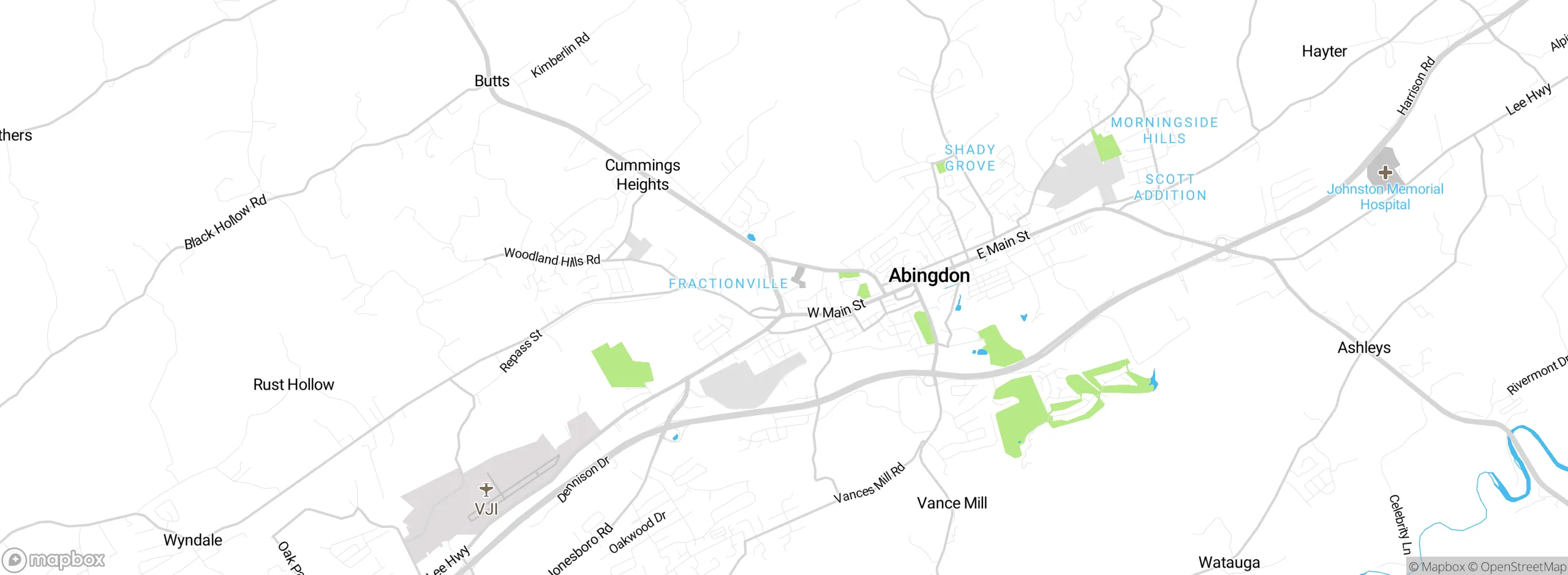 Map showing approximate location
