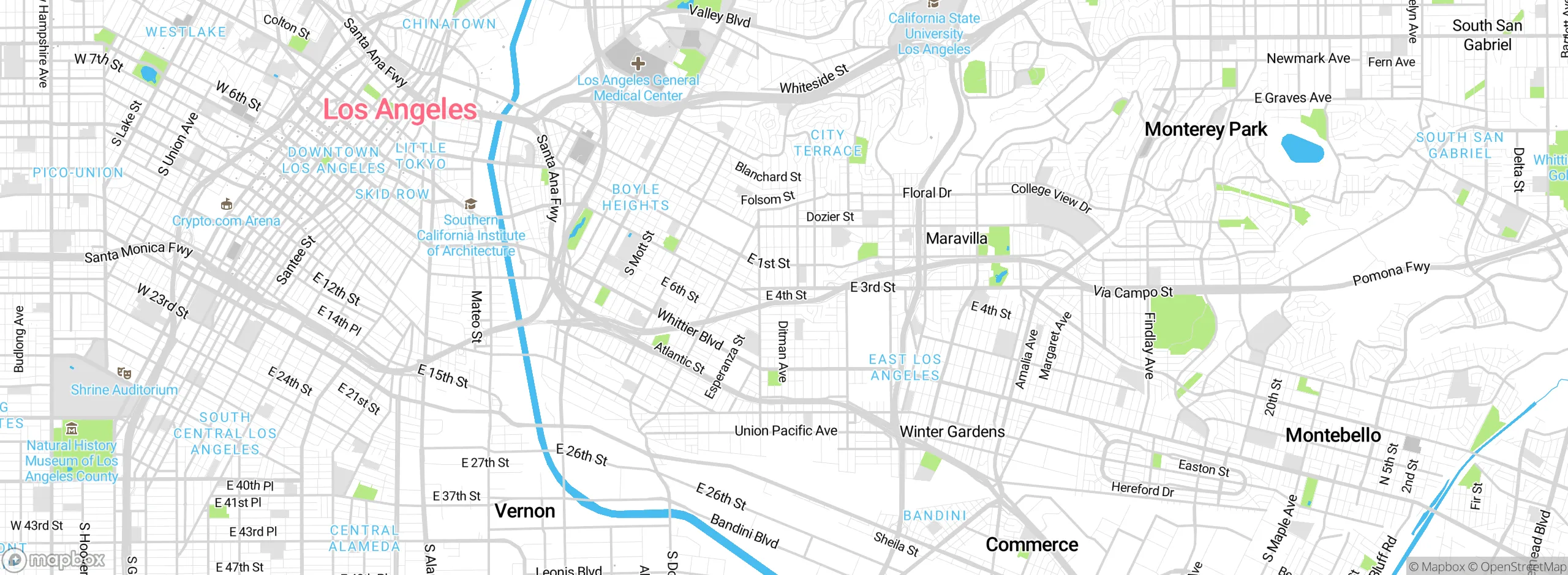 Map showing approximate location
