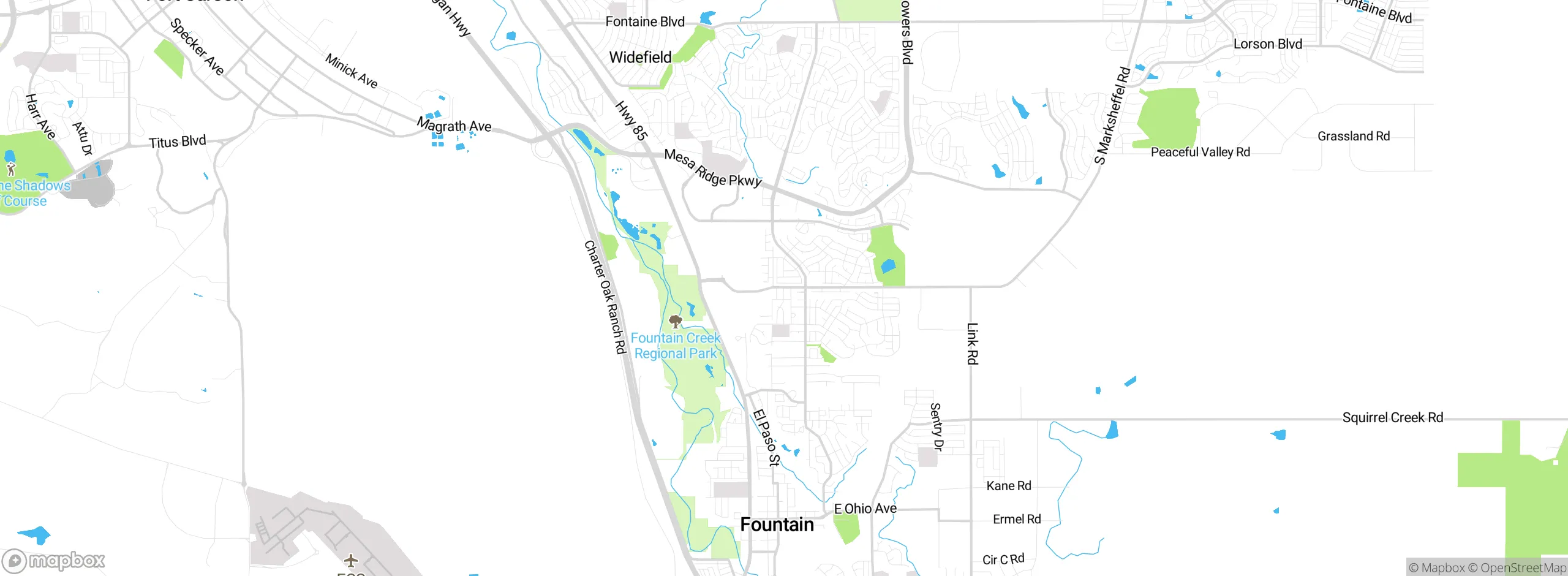 Map showing approximate location