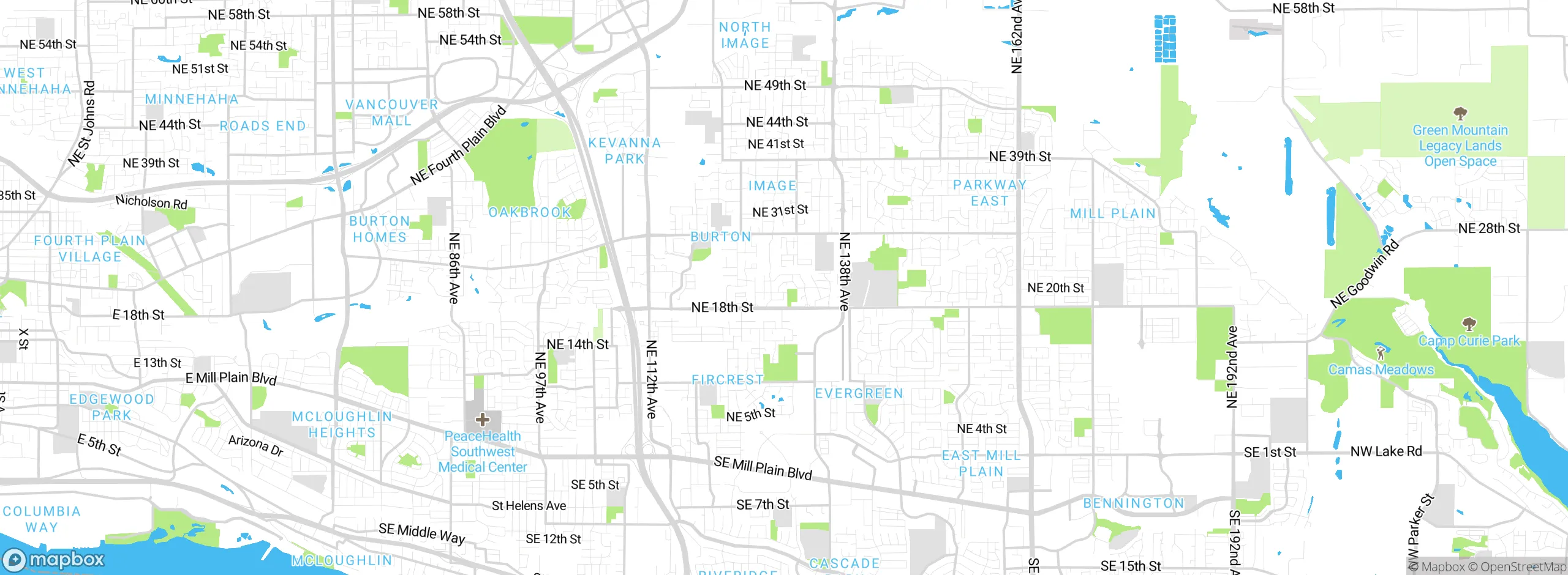 Map showing approximate location
