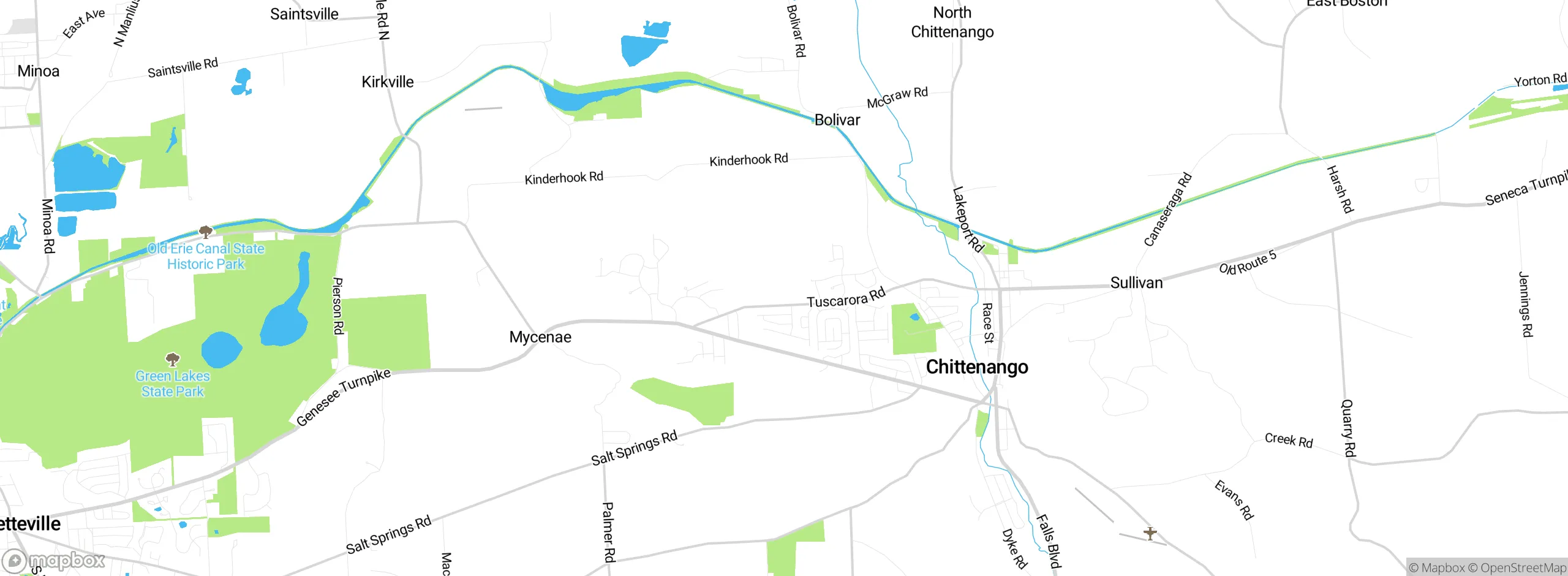Map showing approximate location