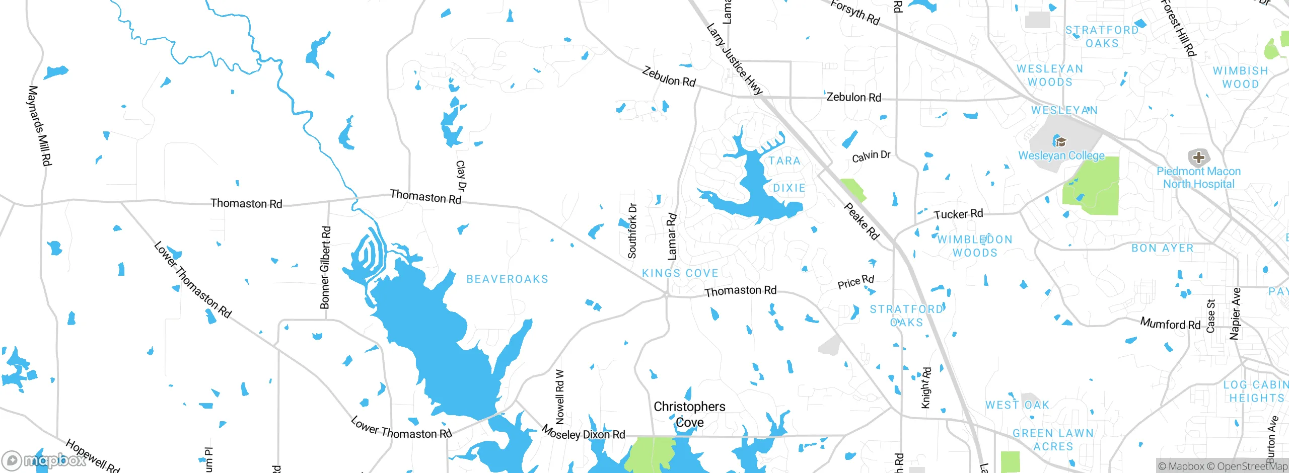 Map showing approximate location
