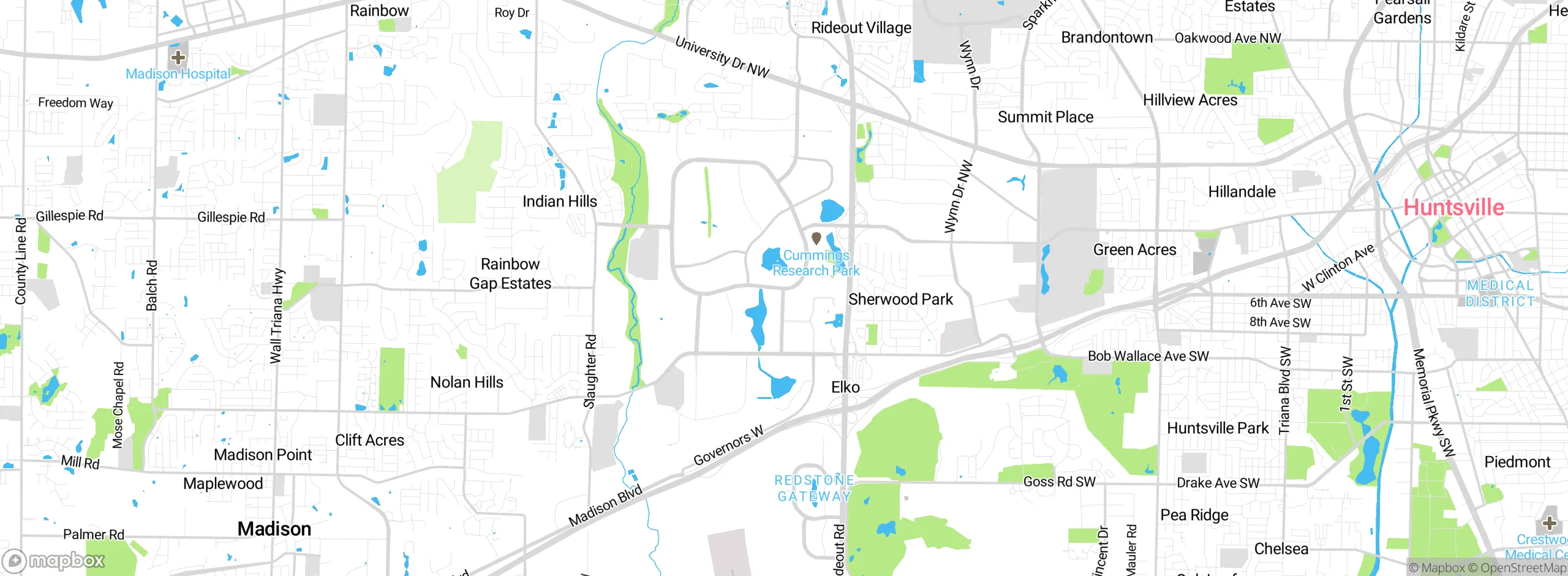 Map showing approximate location