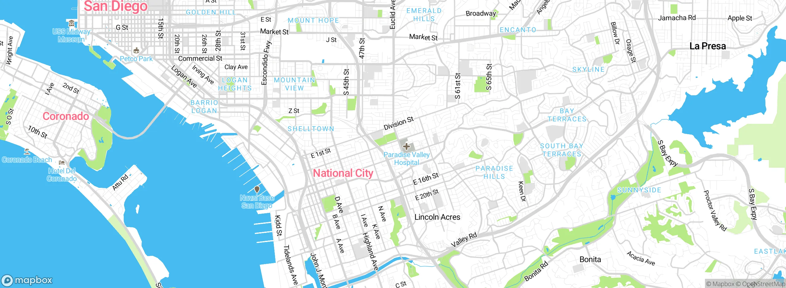 Map showing approximate location