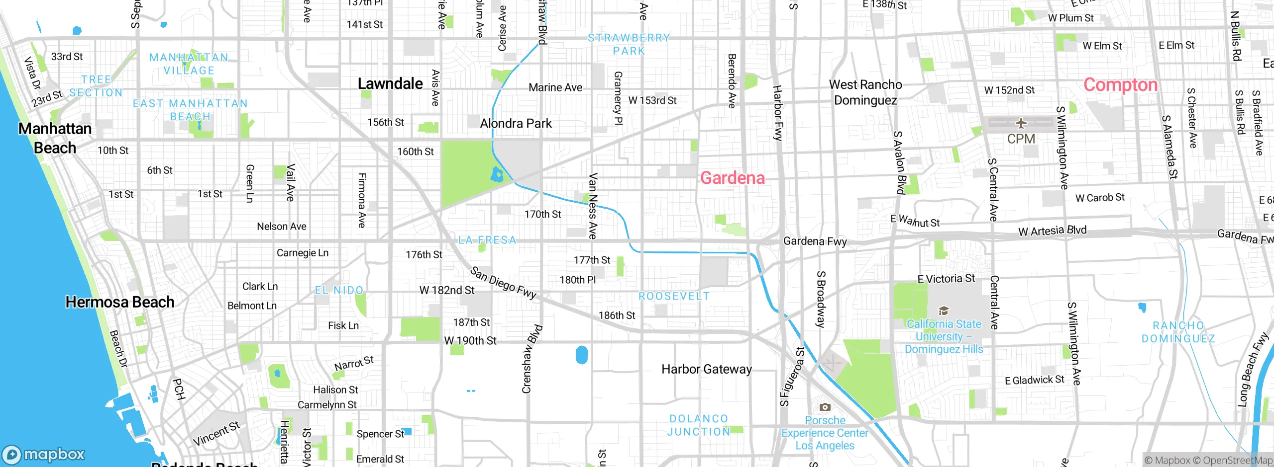 Map showing approximate location