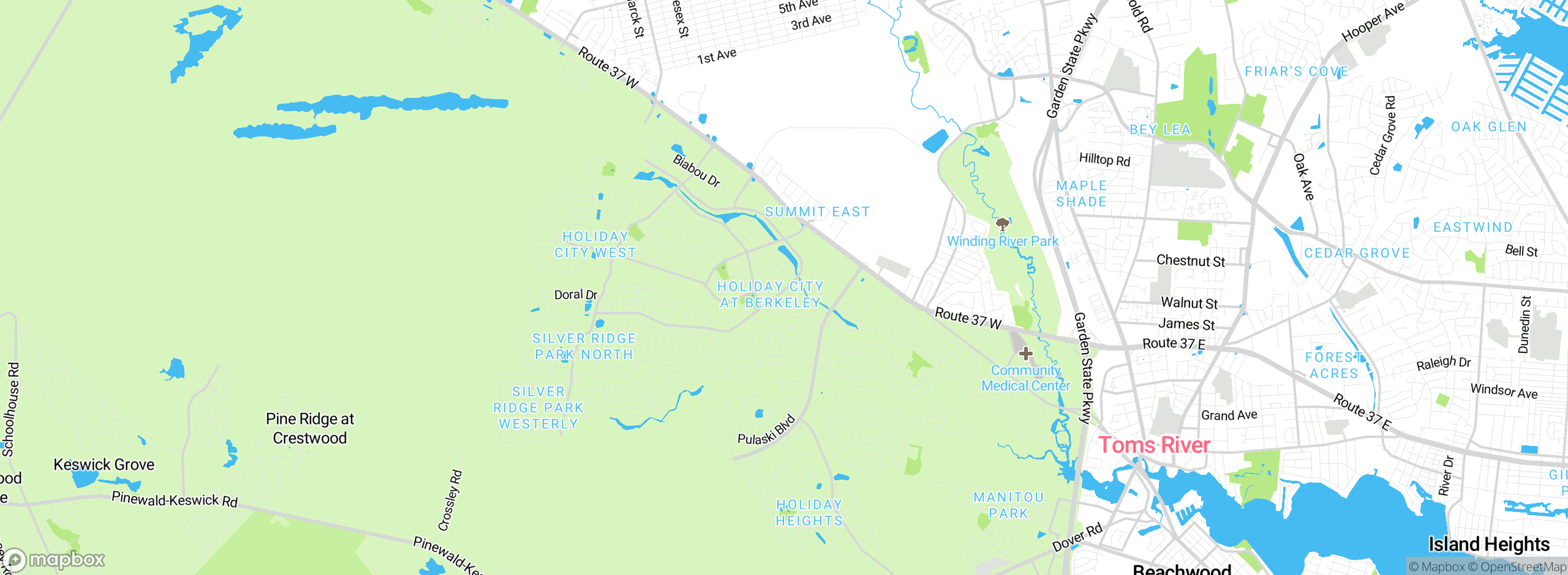 Map showing approximate location