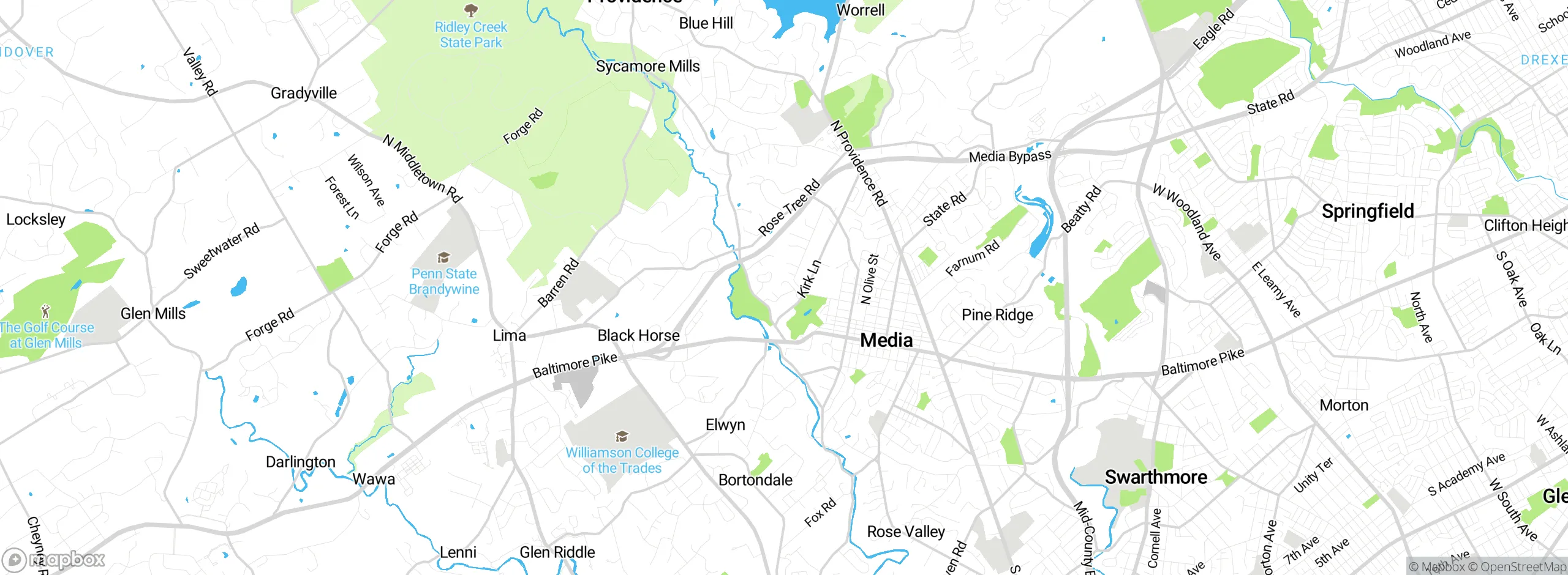 Map showing approximate location