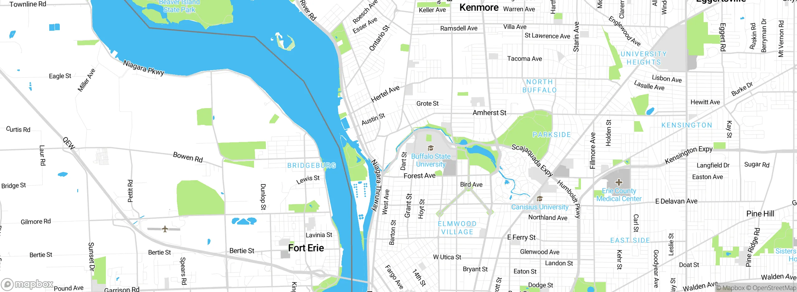 Map showing approximate location