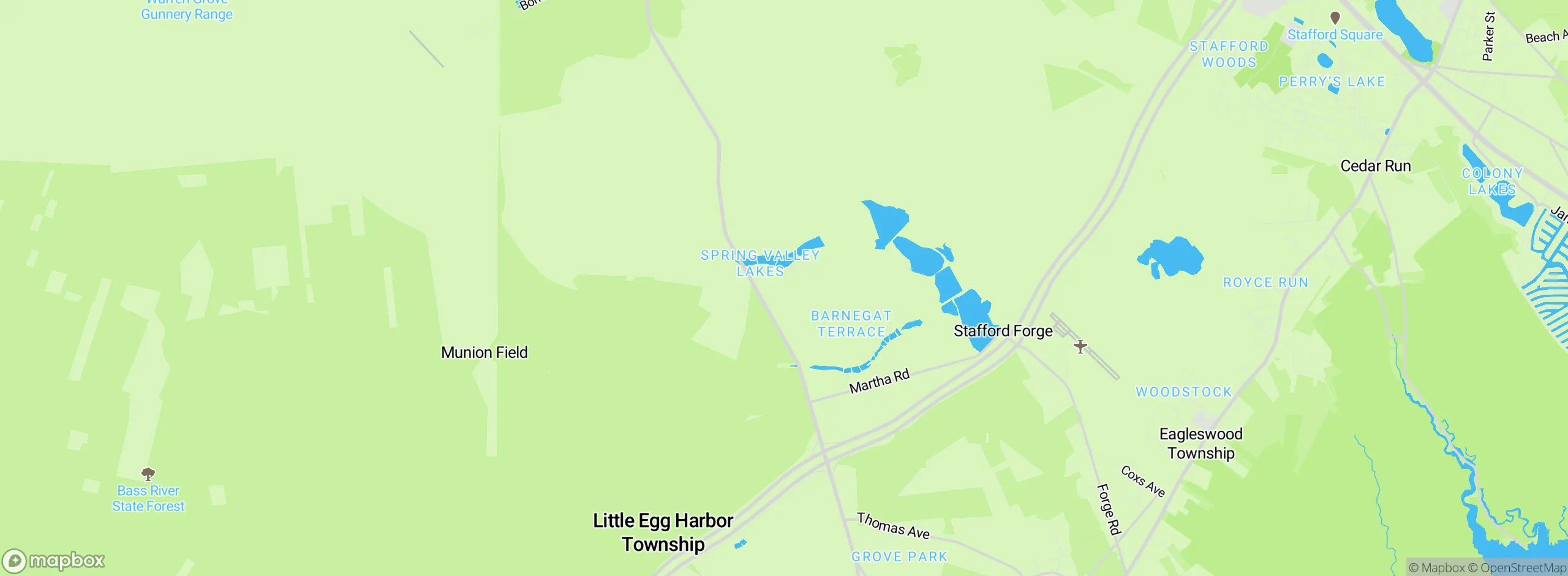 Map showing approximate location