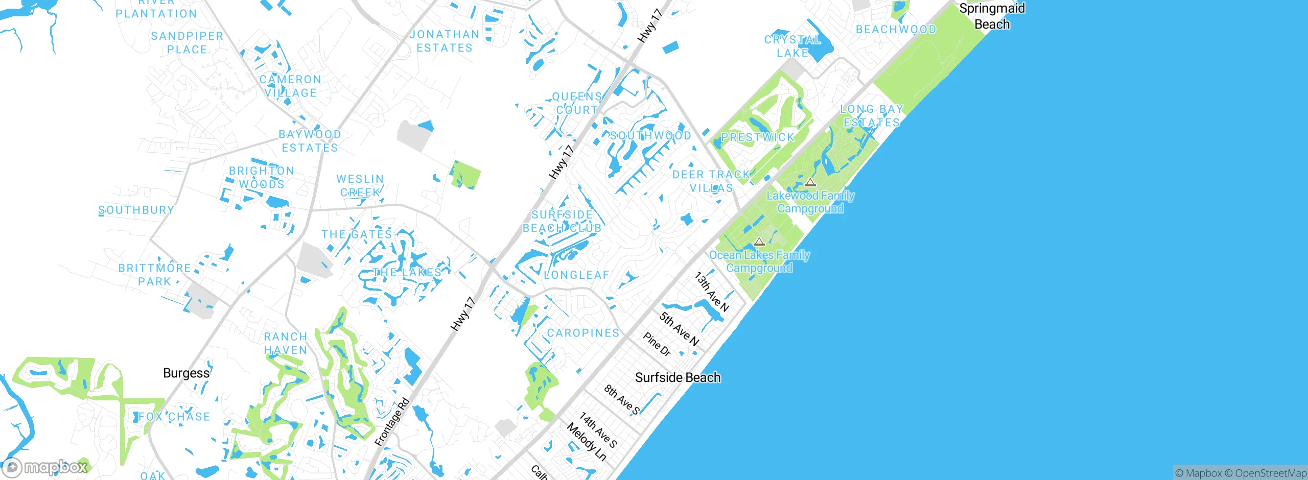 Map showing approximate location