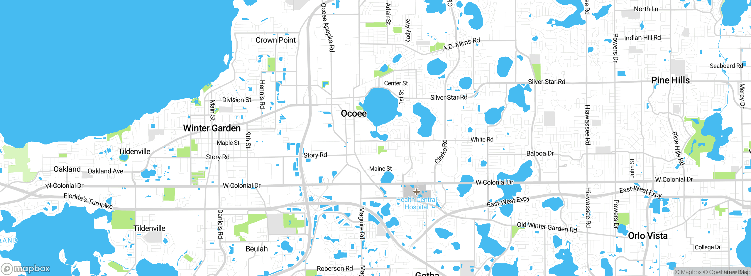 Map showing approximate location