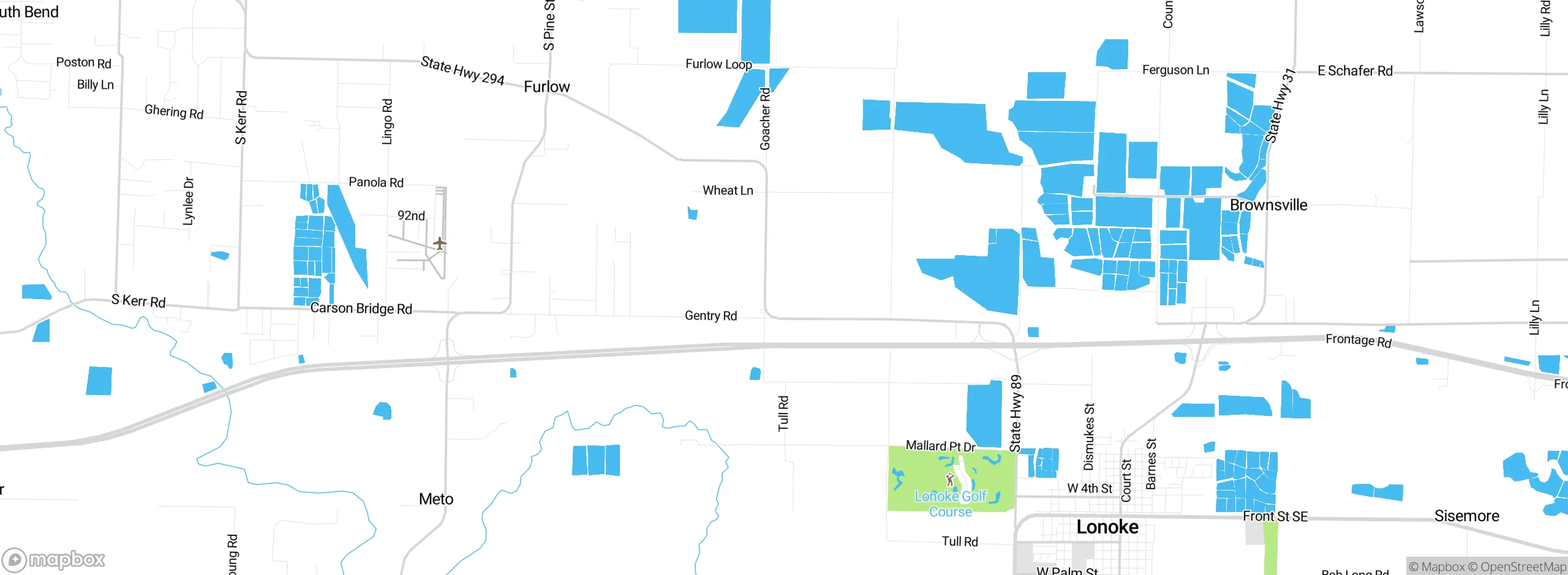 Map showing approximate location