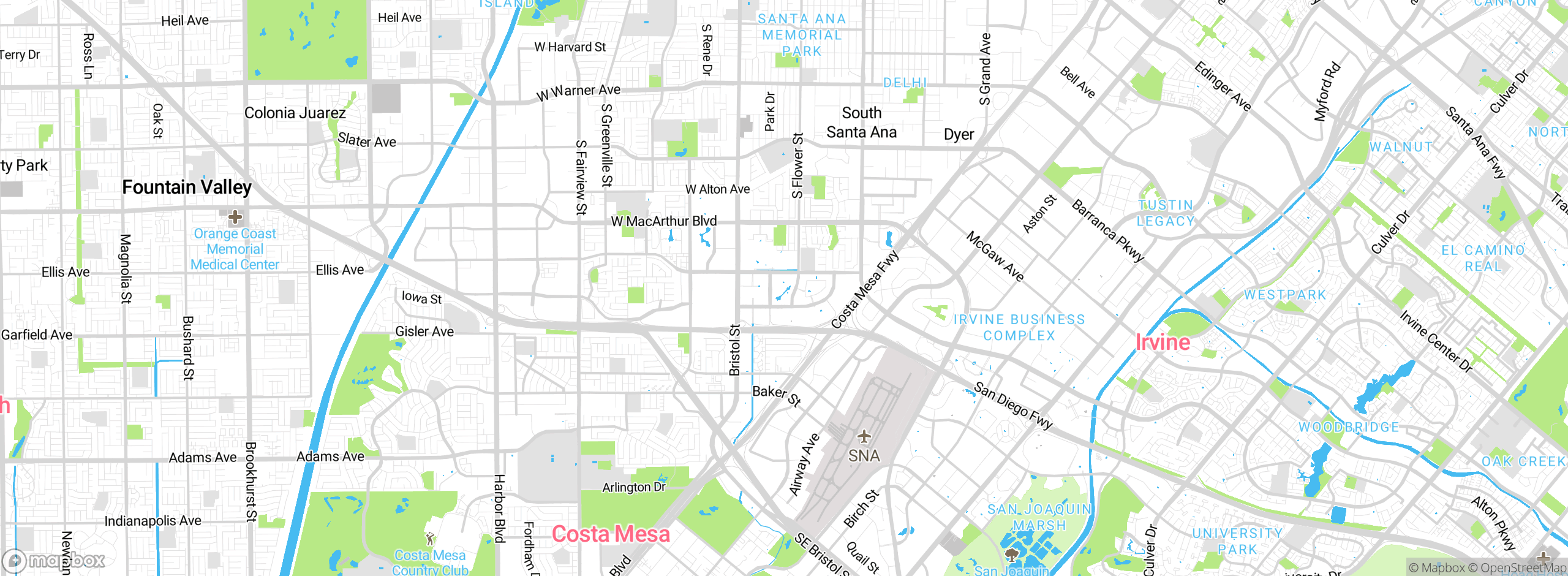 Map showing approximate location