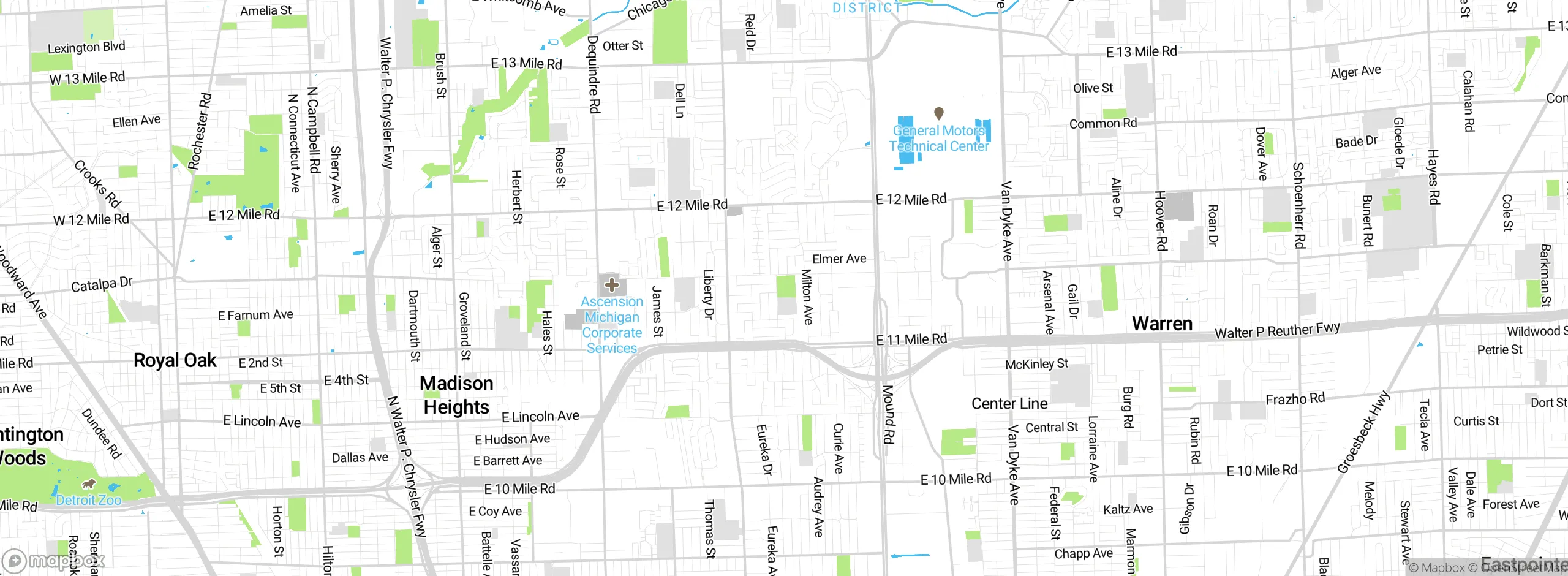 Map showing approximate location