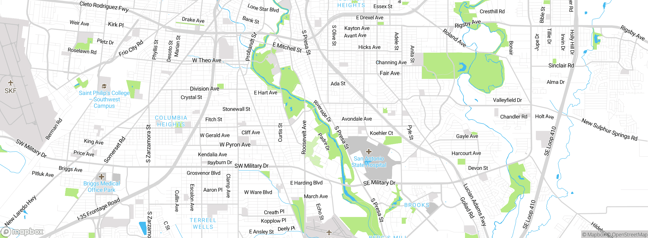 Map showing approximate location