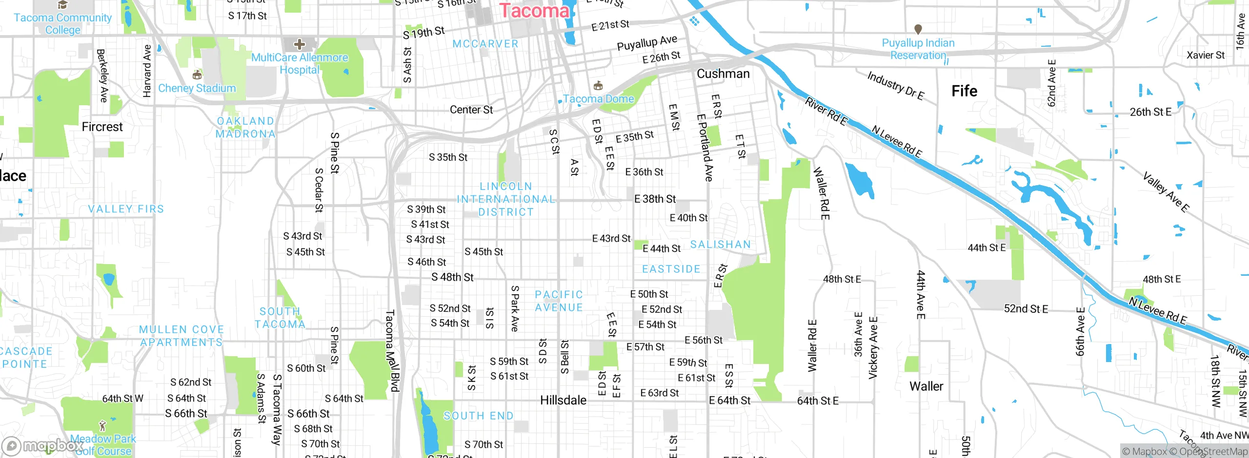 Map showing approximate location