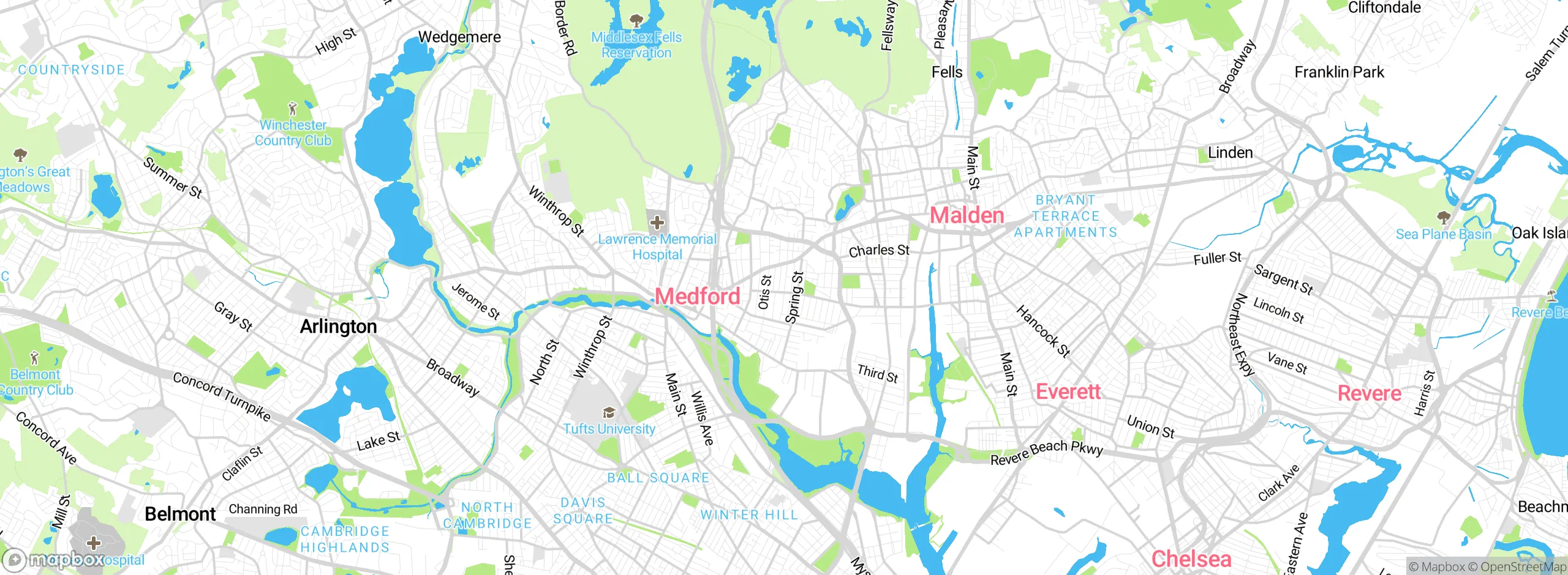 Map showing approximate location