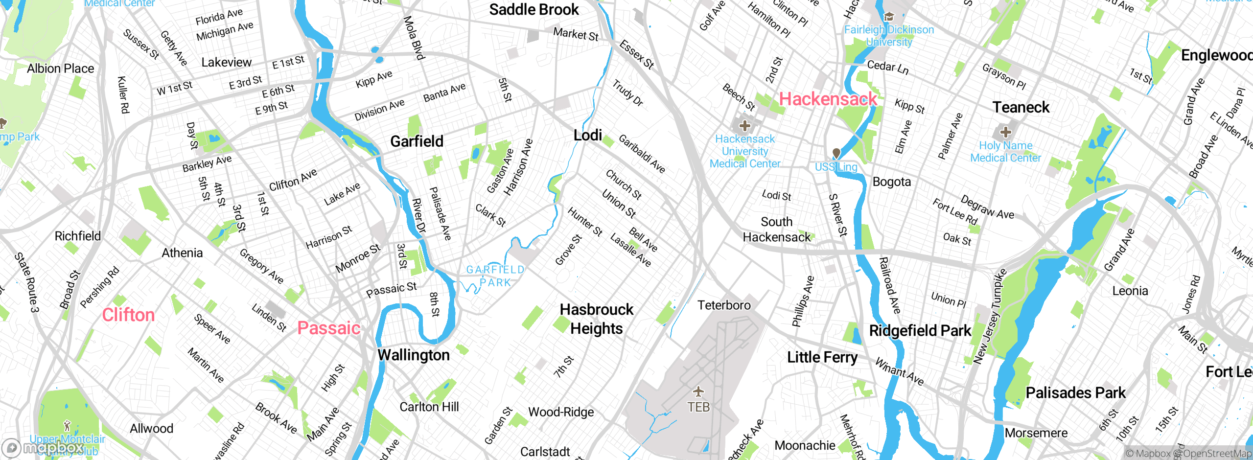 Map showing approximate location