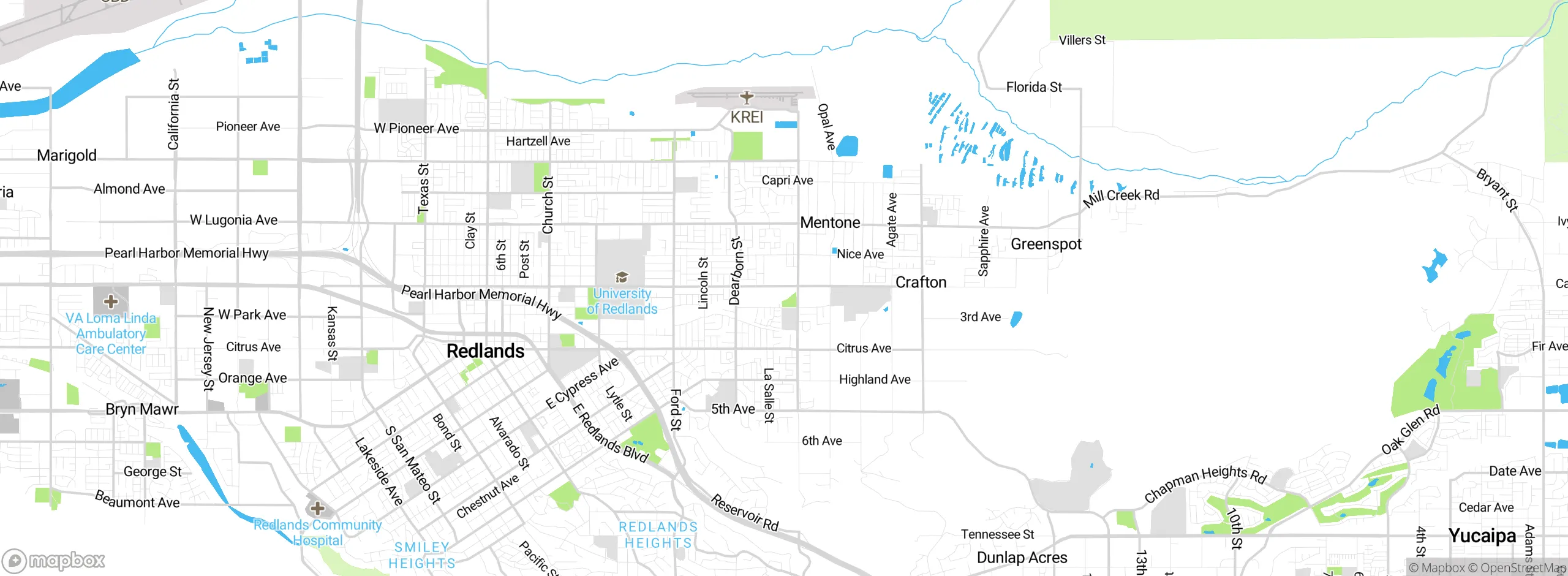 Map showing approximate location