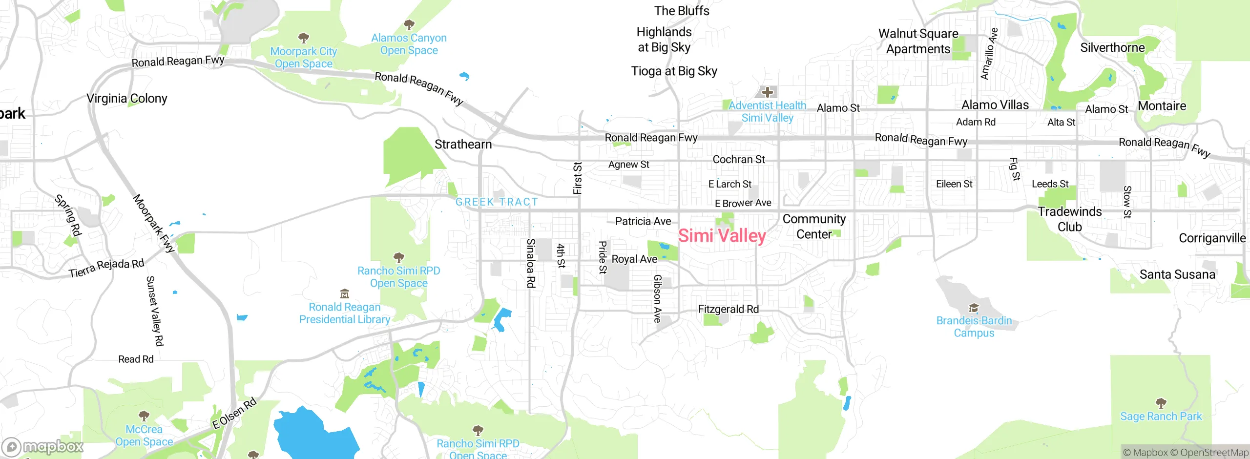 Map showing approximate location