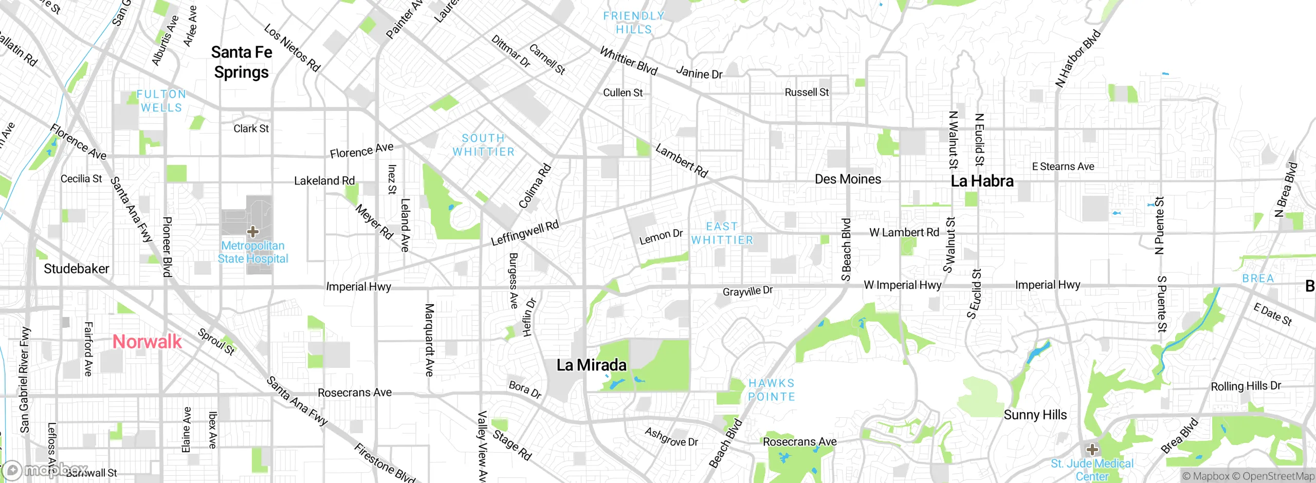 Map showing approximate location