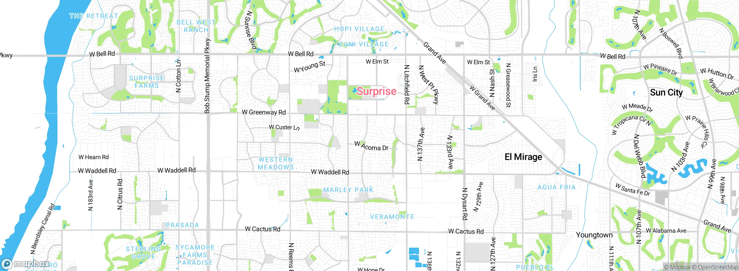 Map showing approximate location