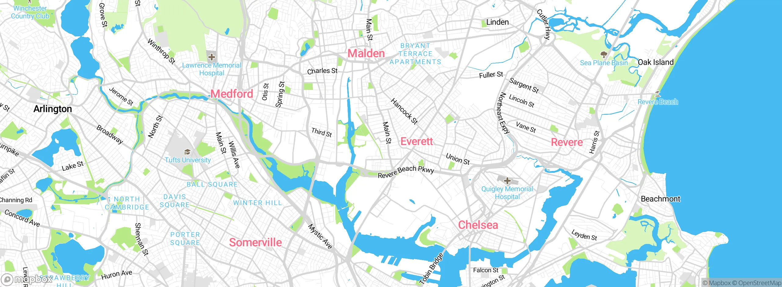 Map showing approximate location