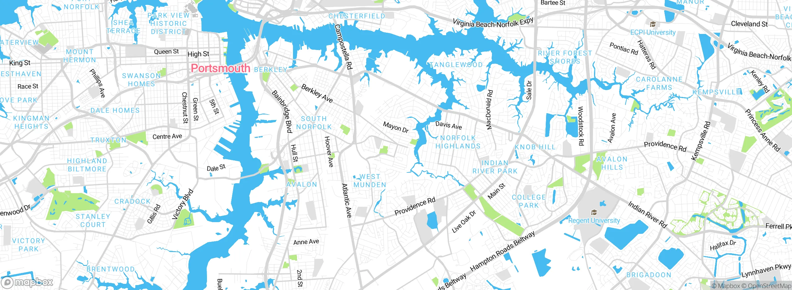 Map showing approximate location