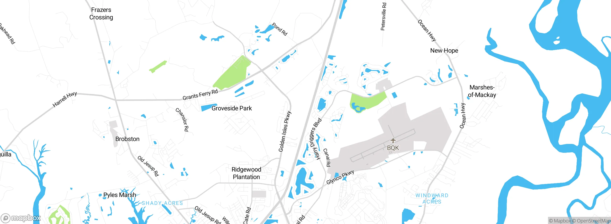 Map showing approximate location