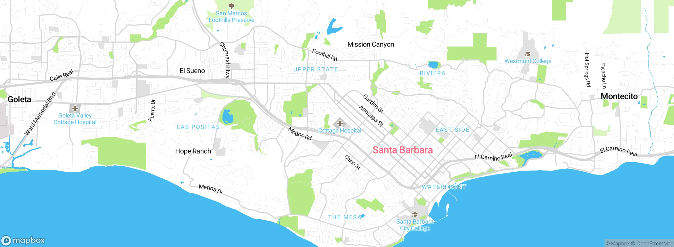 Map showing approximate location