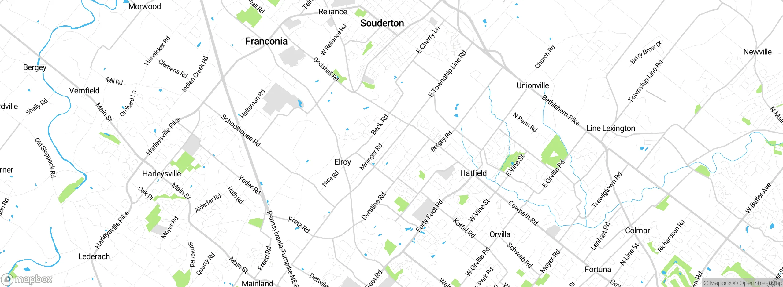 Map showing approximate location