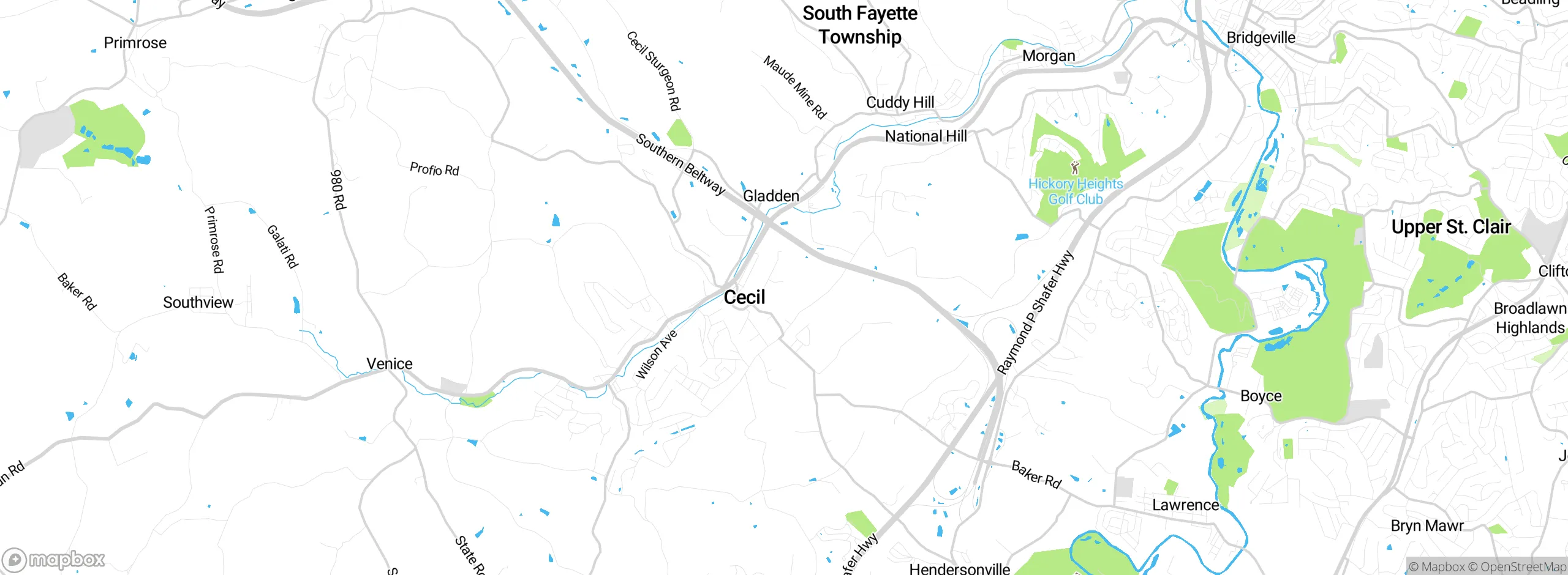 Map showing approximate location