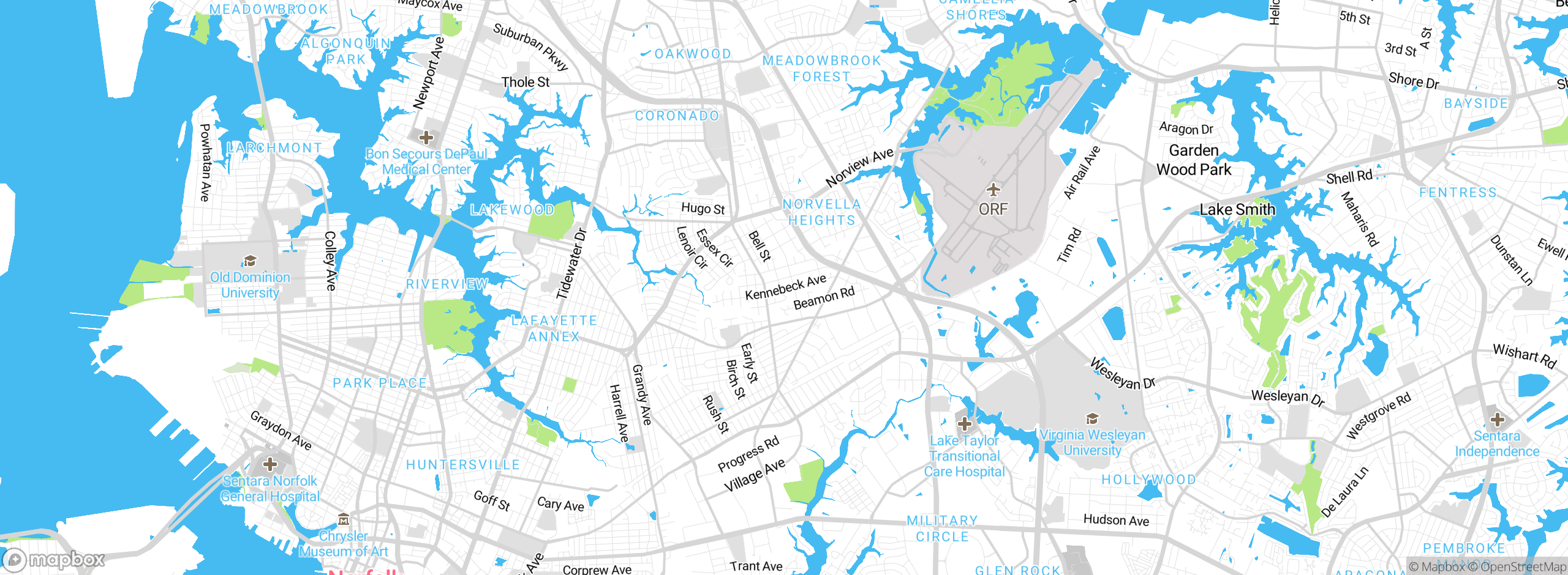 Map showing approximate location