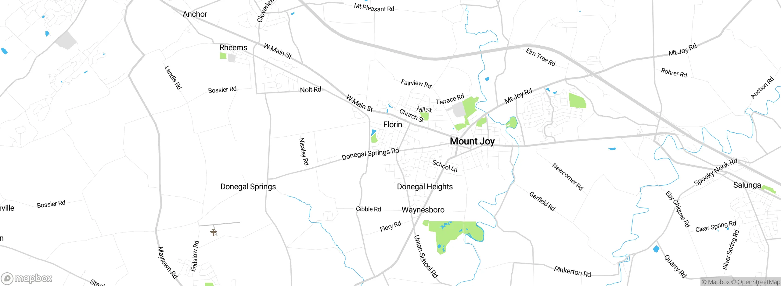 Map showing approximate location