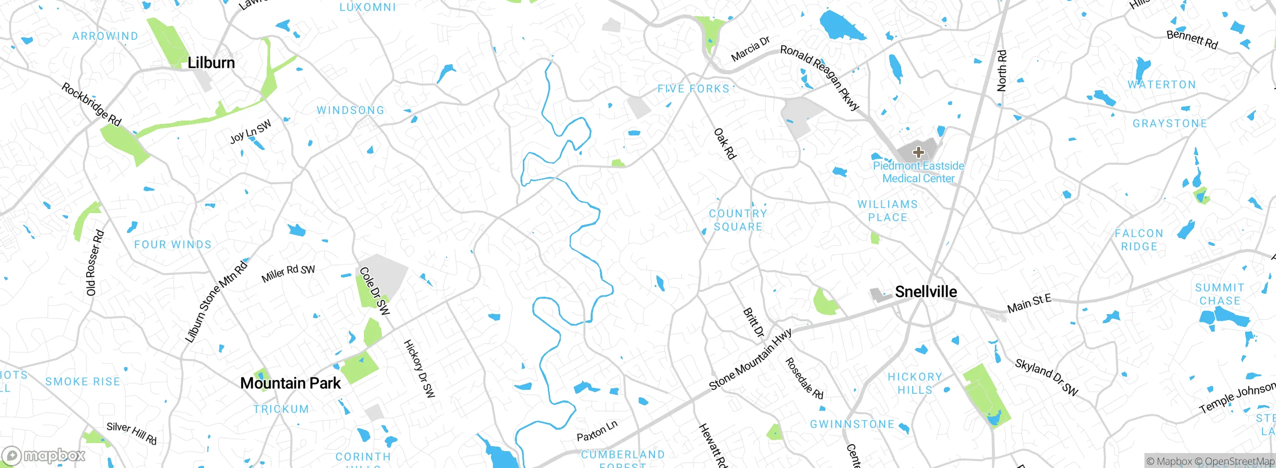 Map showing approximate location