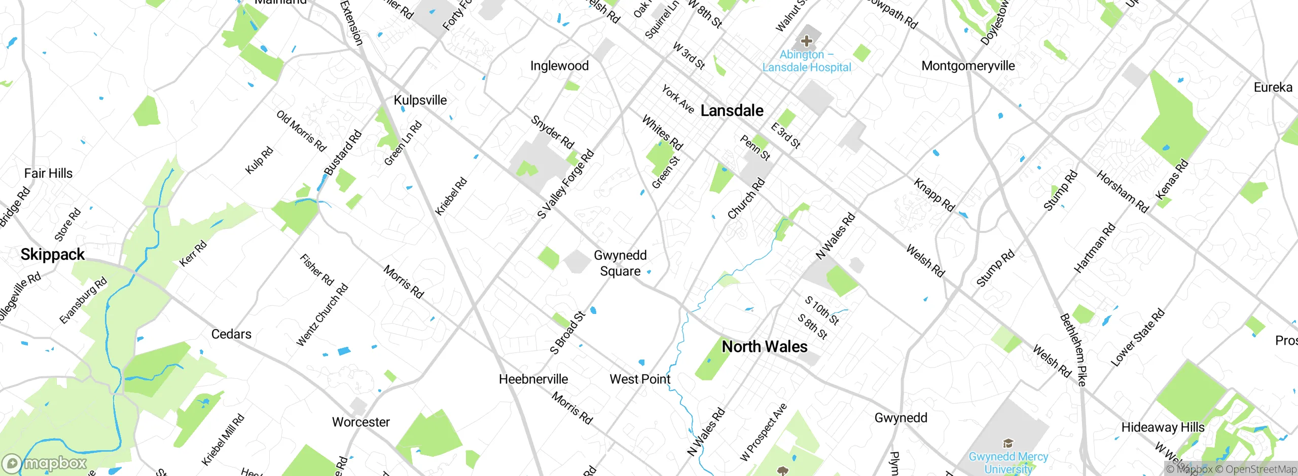 Map showing approximate location