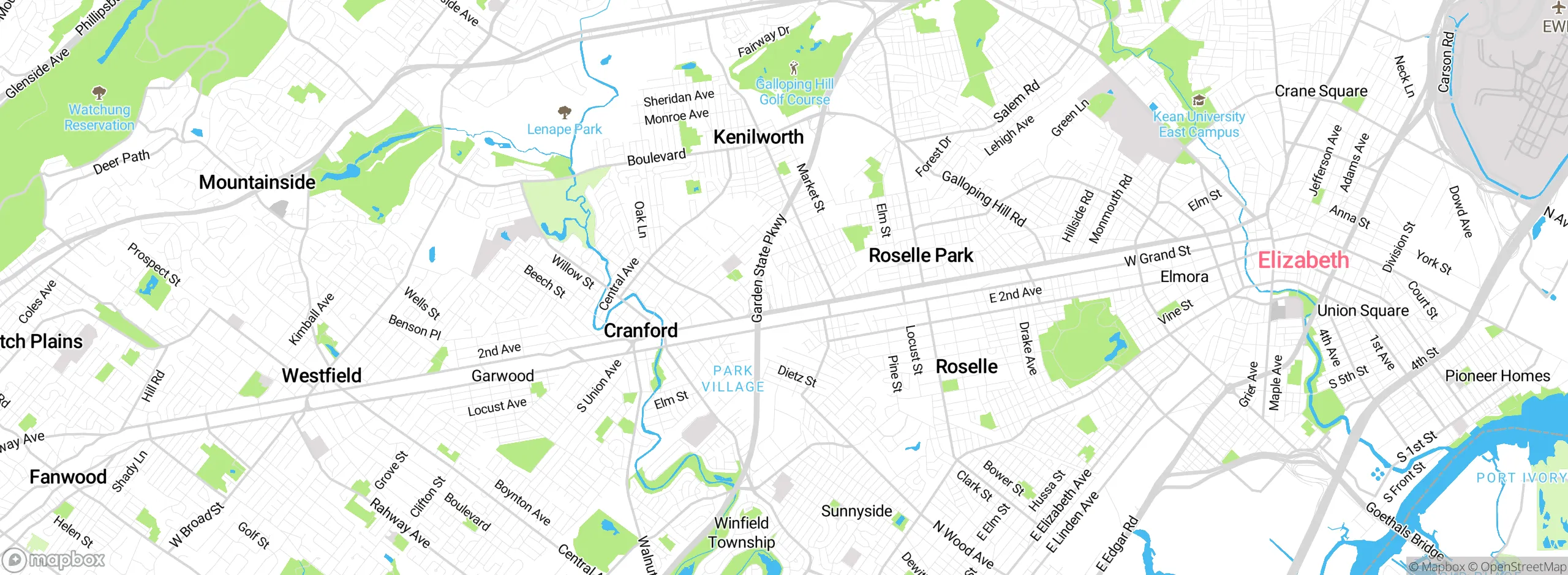 Map showing approximate location