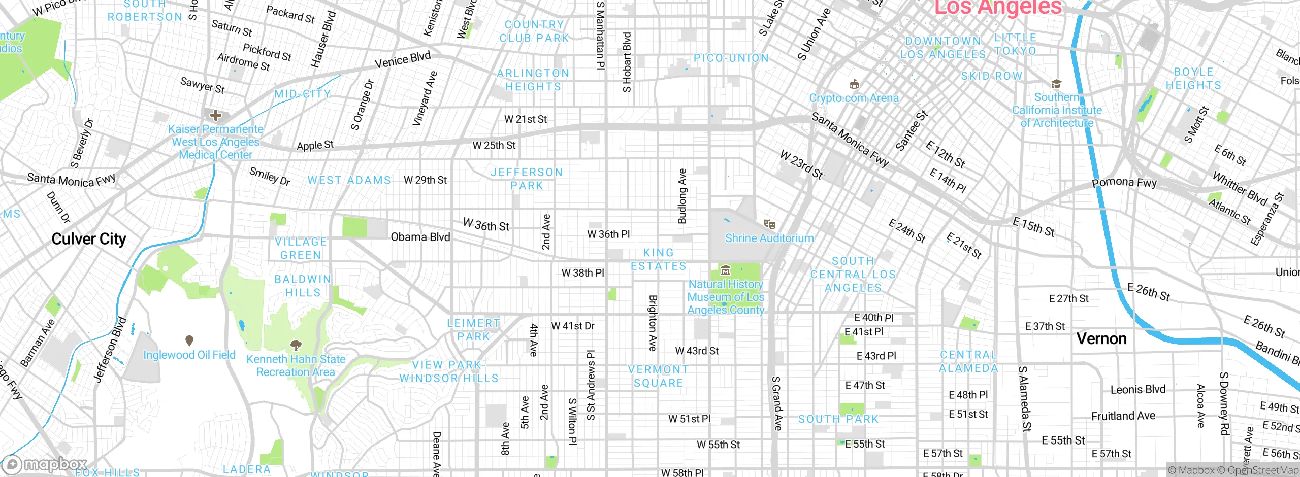 Map showing approximate location