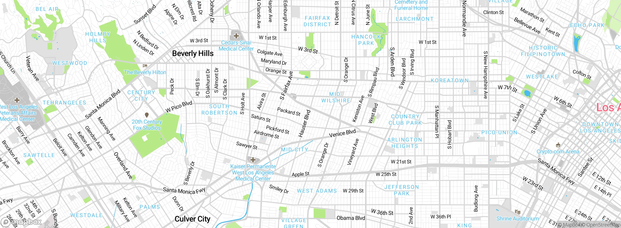 Map showing approximate location