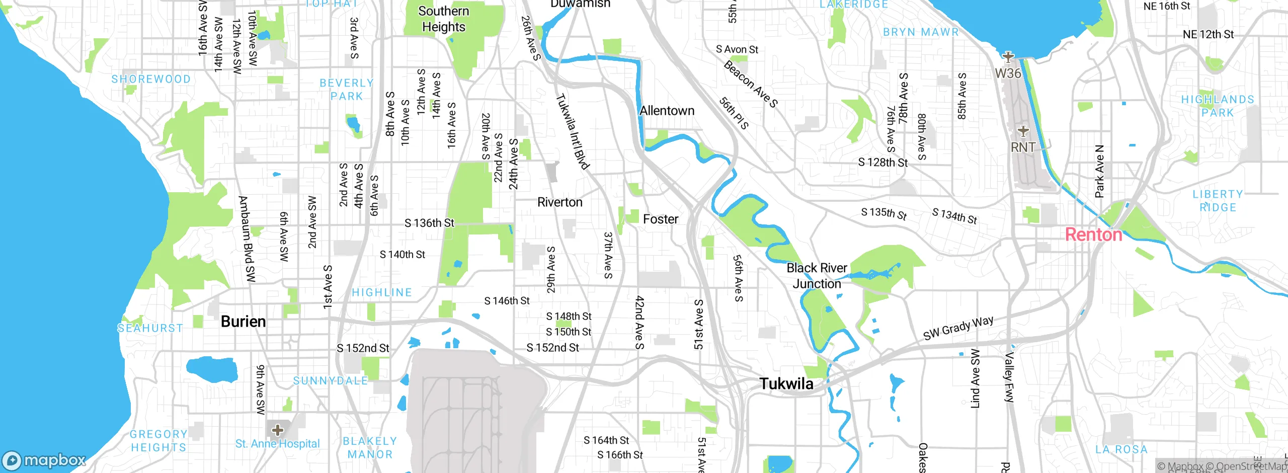 Map showing approximate location
