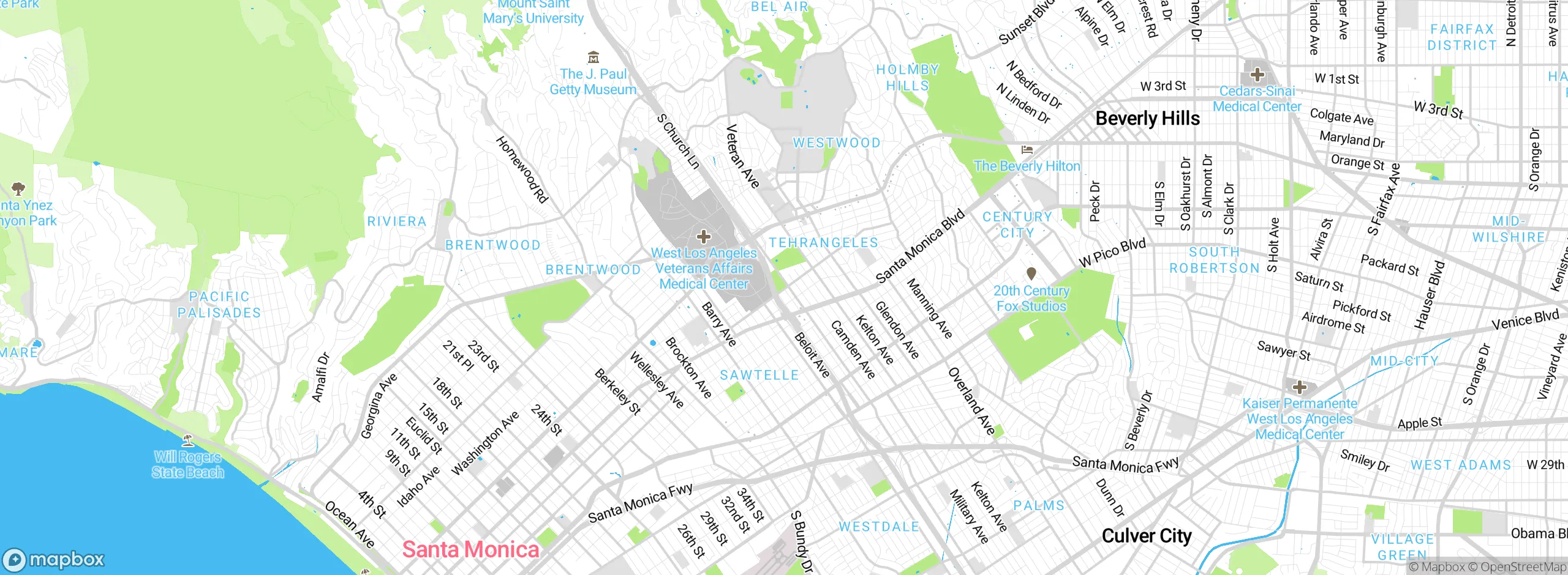 Map showing approximate location